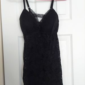 Sexy black lace nighty